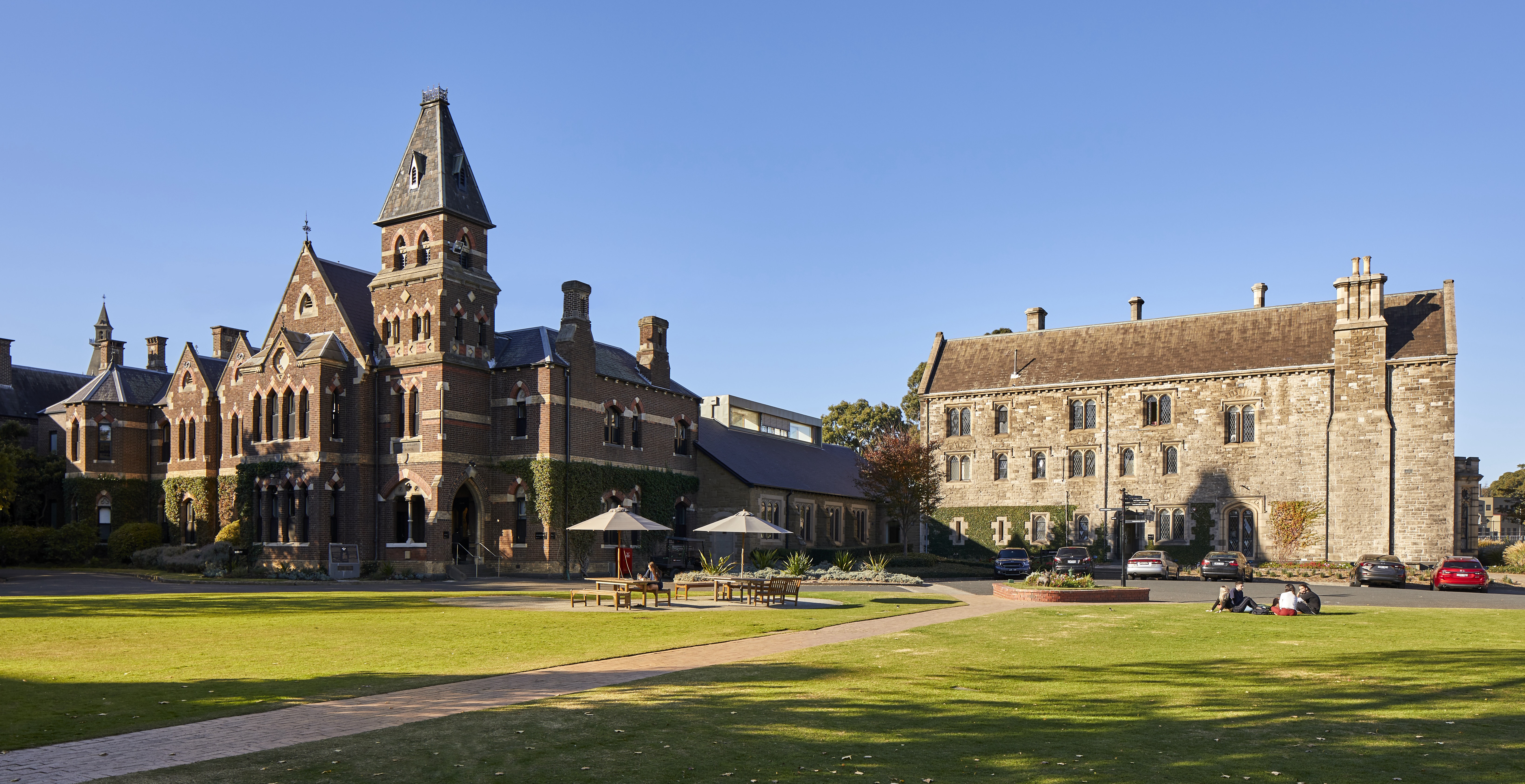 Campus on a beautiful day