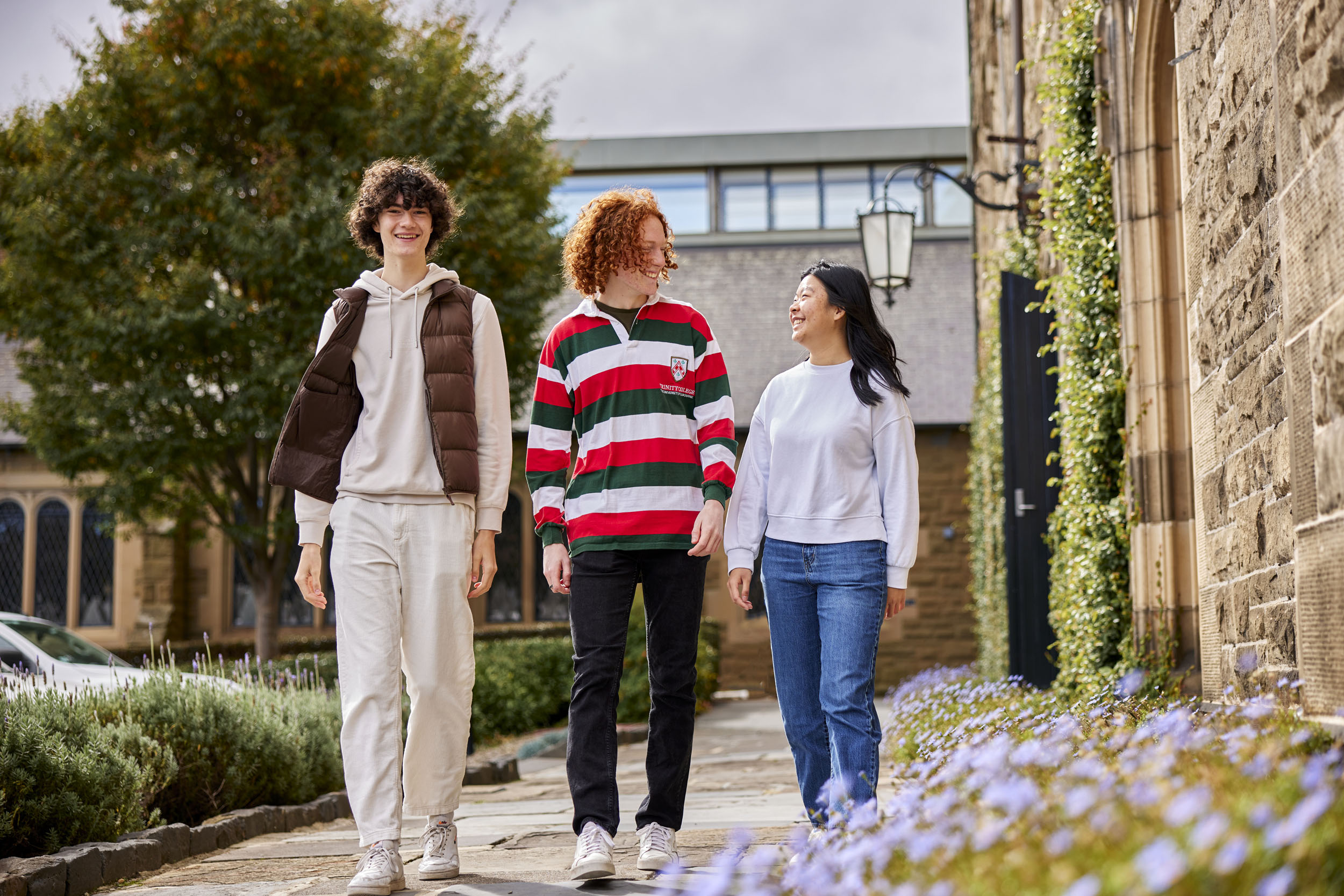 Residential College students walking